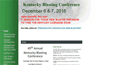 Desktop Screenshot of kyblastingconference.com