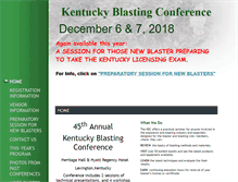 Tablet Screenshot of kyblastingconference.com